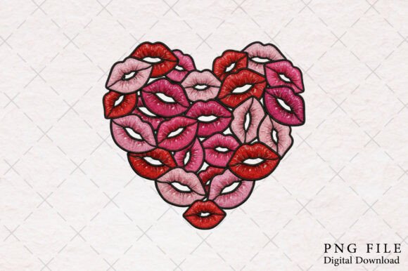 Download Valentine Lips Sublimation Png - Lips sublimation Collection