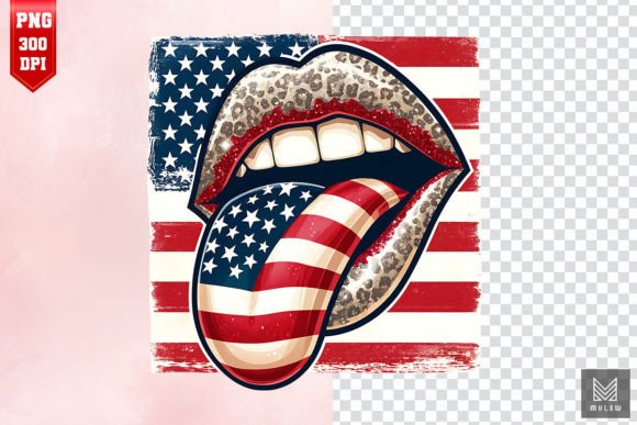 Download Funny Patriotic Lips Sublimation PNG - Lips sublimation Collection