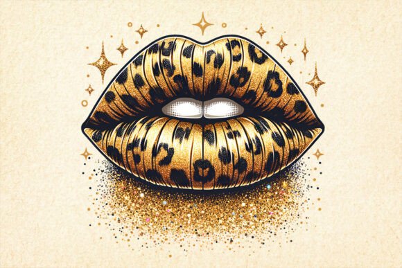 Download Leopard Dripping Lips Sublimation PNG - Lips sublimation Collection
