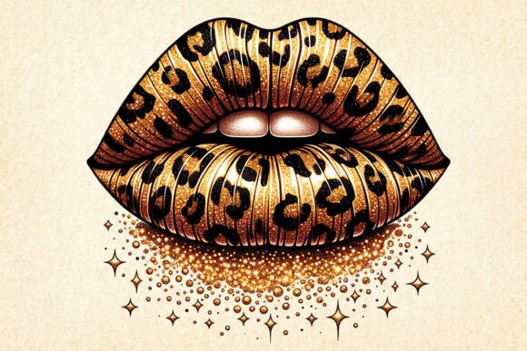 Download Leopard Dripping Lips Sublimation PNG - Lips sublimation Collection